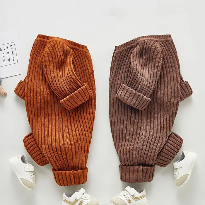 French Knit Autumn Romper