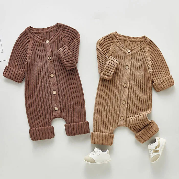 French Knit Autumn Romper