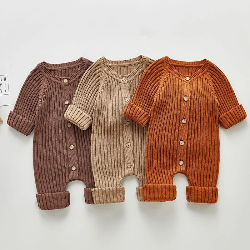 French Knit Autumn Romper