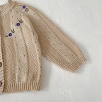 French Vintage Knit Baby Romper