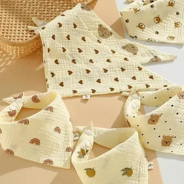 Baby Bandana Bibs – 5-Pack