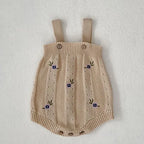 French Vintage Knit Baby Romper