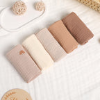 5-Pack Organic Cotton Baby Washcloths