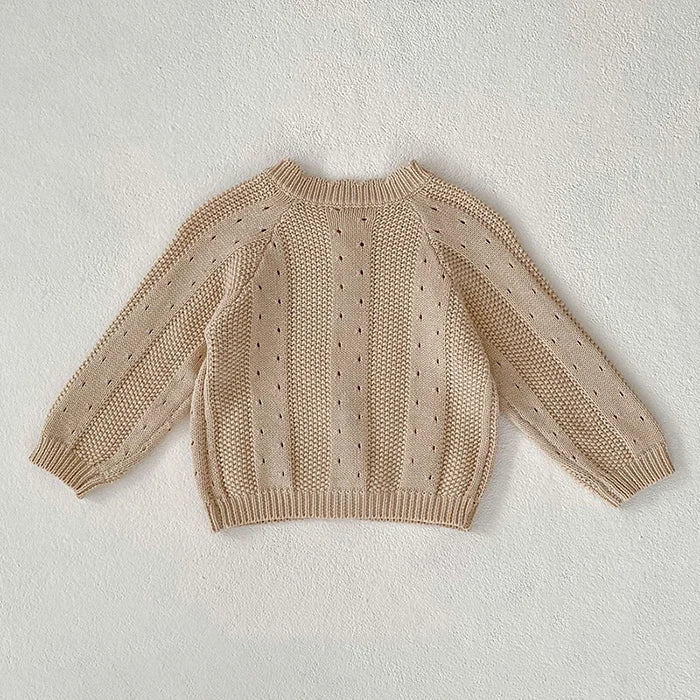 French Vintage Knit Baby Romper