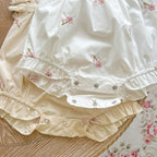 Cotton Embroidered Baby Girl Summer Romper