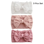 Baby Girl Nylon Headbands 3 pcs