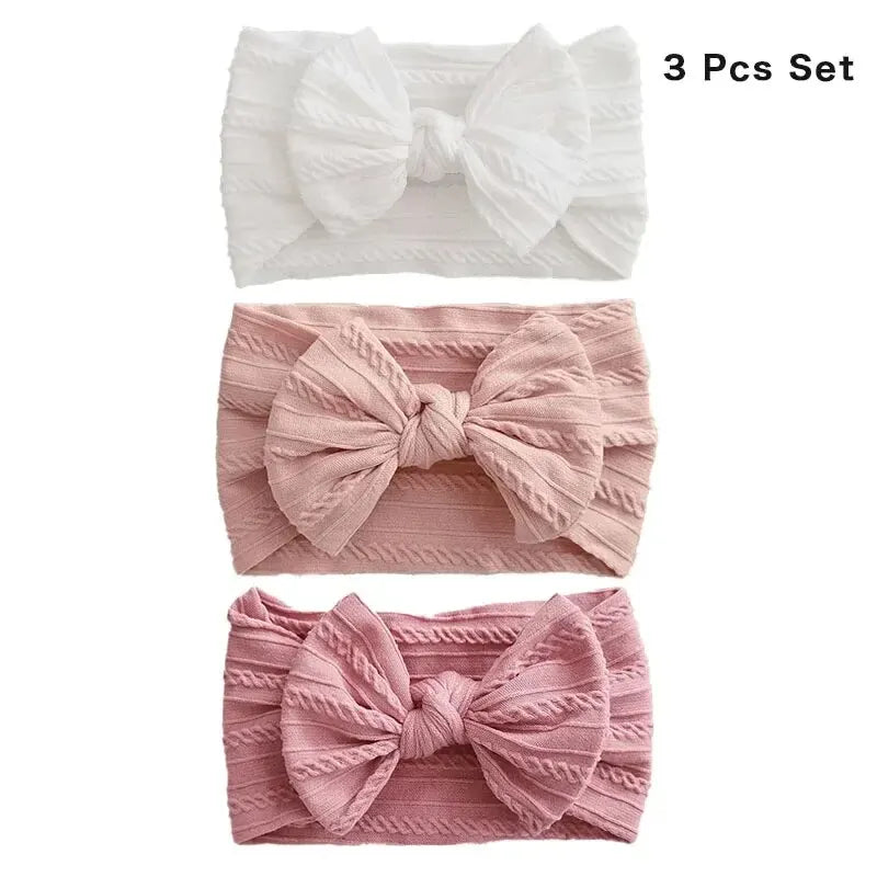 Baby Girl Nylon Headbands 3 pcs