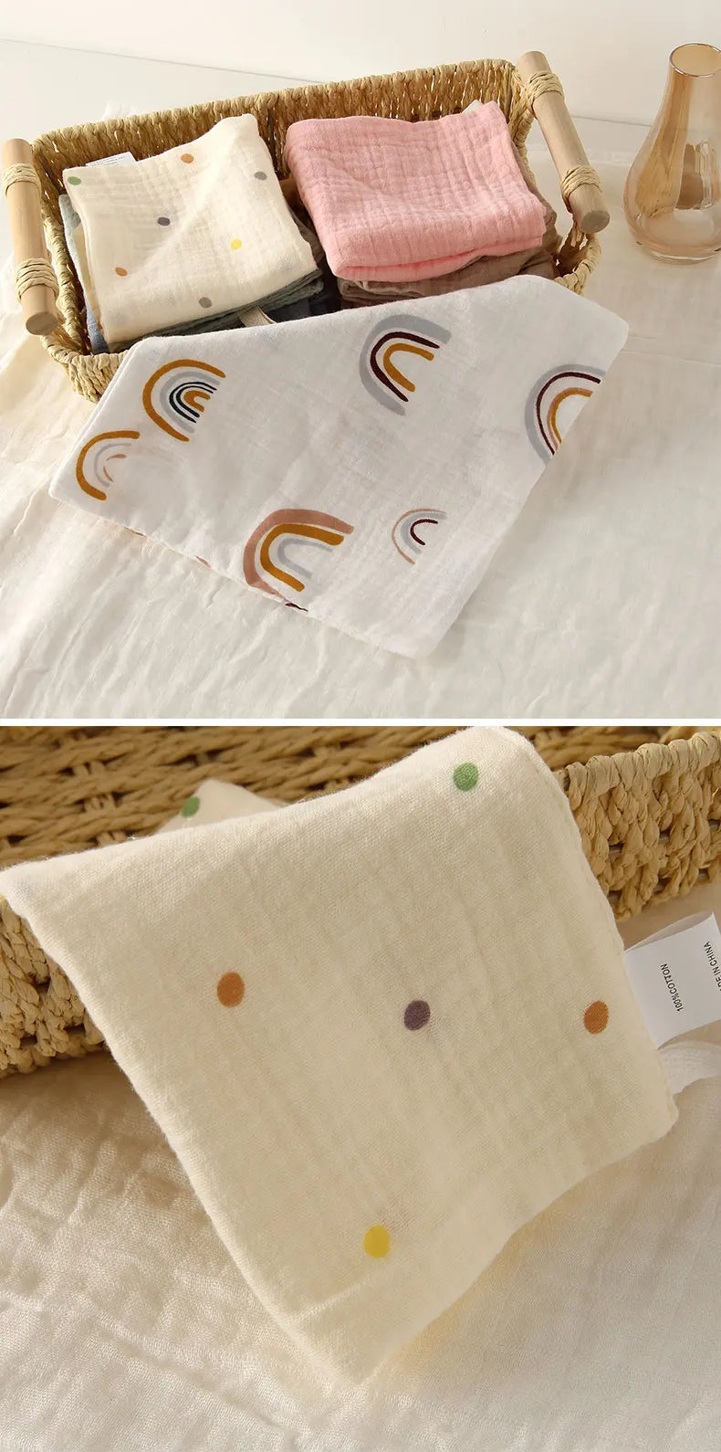 5-Pack Organic Cotton Baby Washcloths