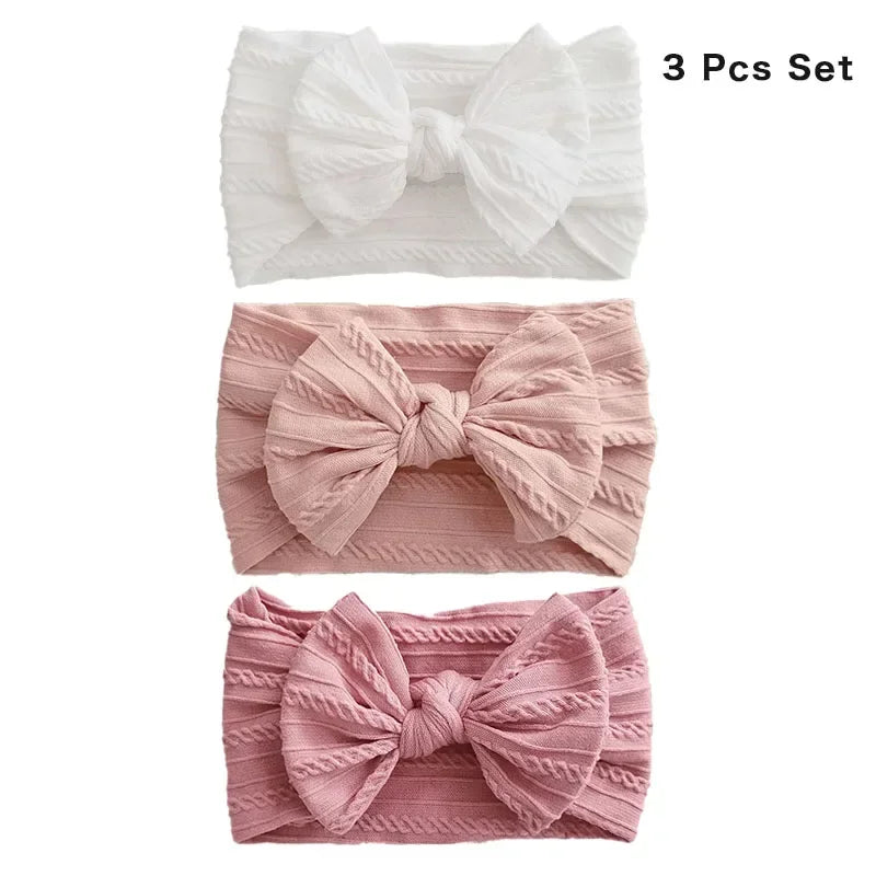 Baby Girl Nylon Headbands 3 pcs